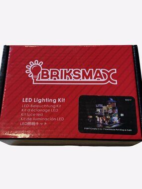 BRIKSMAX Led Lighting for LEGO Kit 31097 Townhouse Pet Shop & Cafe BX217